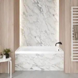 Voltaire 54 in. x 30 in. Acrylic Right Drain Rectangular Alcove Bathtub in White Bathtub Alcove, Tub Lighting, Wall Alcove, Drop In Tub, Drop In Bathtub, Acrylic Bathtub, Soaking Bathtubs, Custom Tiles, Soaking Tub