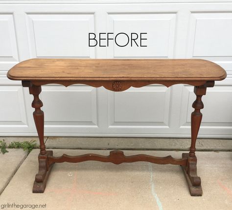 Update Console Table Diy, Antique Console Table Makeover, Upcycled Entry Table, Sofa Table Flip, Chalk Paint Sofa Table, Repurposed Console Table, Redo Entry Table, Repurposed Sofa Table, Sofa Tables Diy