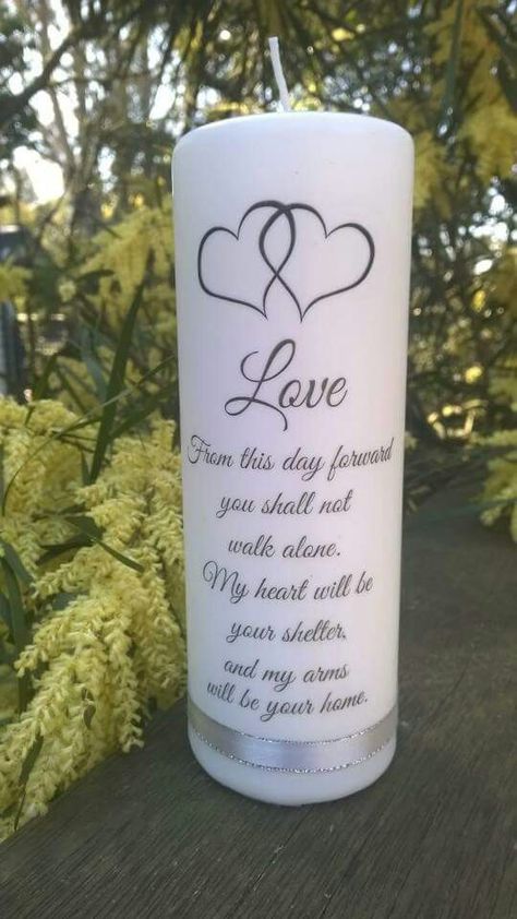 Wedding candle Unity Candles, Wedding Candle, Candle Carving, Unity Candle, Candles Crafts, Personalized Candles, Wedding Candles, Cricut, Carving