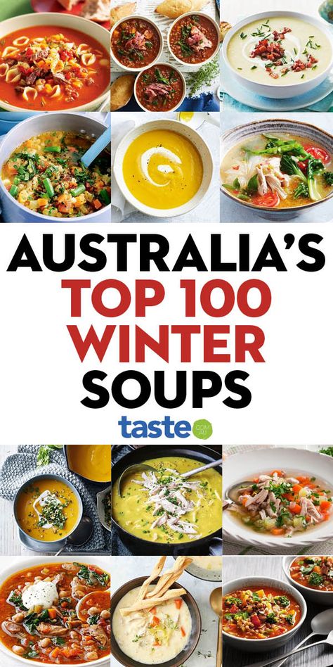 Healthy Winter Recipes, Healthy Winter Meals, Winter Soup Recipe, Aussie Food, Quick And Easy Soup, Easy Pasta Salad Recipe, Australia Food, Hearty Chicken, Cooking Soup