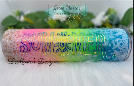 Power Wash Tumblers, Tumbler Cups Vinyl, Summer Tumbler Cups, Beach Tumbler Cups, Summer Tumbler Ideas, Power Wash Tumbler, Neon Beach, Second Income, Power Wash