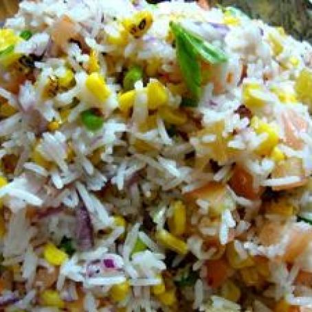 Basmati Rice Salad, Barley Recipes, Rice Salad Recipes, Barley Recipe, Rice Salad, Corn Salad, Summer Grilling, Veggie Side Dishes, Corn Salads