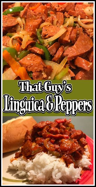 That Guy Cooks: That Guy's Linguica & Peppers Linguica Recipes, Portuguese Foods, Portuguese Dishes, Portuguese Cuisine, Portuguese Food, Green Bell Pepper, Easy One Pot Meals, Mexican Food Recipes Easy, Brazilian Food