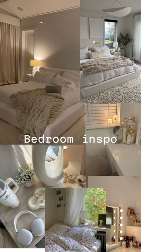 Bedroom Clean Girl Aesthetic, Cleangirlaesthetic Room, Vanila Gril Room, Cute White Room, That Girl Room, Cosy Room Decor, White Room Decor, Teen Bedroom Designs, Classy Bedroom