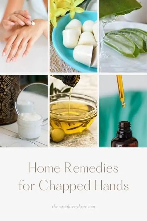 Home Remedies for Chapped Hands | The Socialite's Closet Chapped Hands Remedy, Coconut Oil Body Butter, Homemade Lotions, Diy Oatmeal, Sugar Scrub Cubes, Coconut Oil Body, Chapped Hands, Aloe Vera Face Mask, Cracked Hands