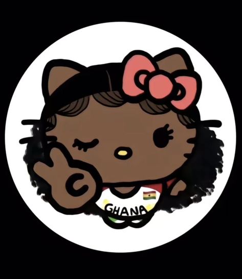 Hello Kitty Curly Hair, Baddie Stickers, Pink Hello Kitty Wallpaper Iphone, Black Hello Kitty, Black Pfps, Hello Kitty Imagenes, Hello Kitty Wallpaper Hd, Pink Wallpaper Hello Kitty, Images Hello Kitty