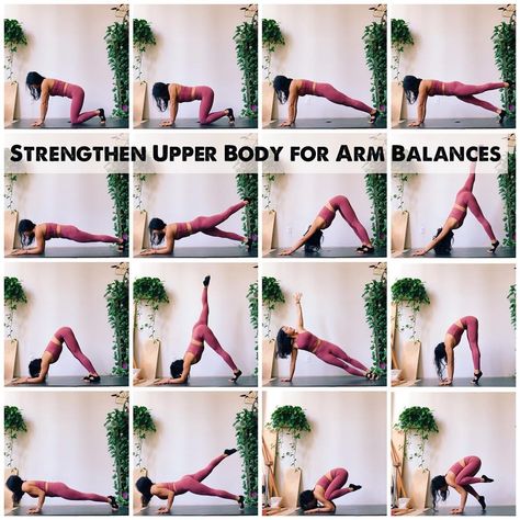 🌿DAILY YOGA INSPIRATION🌿 on Instagram: “@miz.liz ✨Strengthen Upper Body for Arm Balances (& Inversions)✨ . . . There's a lot that goes on for whole body integration when it comes…” Arm Yoga, Yoga Arm Balance, Yoga Sequencing, Arm Balance, Yoga For Balance, Yoga Tutorial, Arm Balances, Hip Stretches, Strong Arms