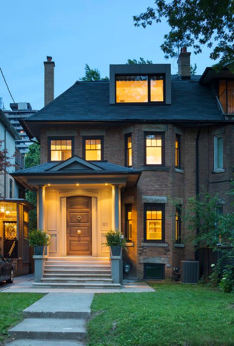 A Room with a View — Derek Nicholson  Architect: Superkul  Location: Toronto, Ontario, Canada  Photographer: Tom Arban Canadian House, Toronto Houses, A Room With A View, Canada House, Modern Townhouse, Watercolor Architecture, Room With A View, Beautiful Vacations, Interior Design Magazine