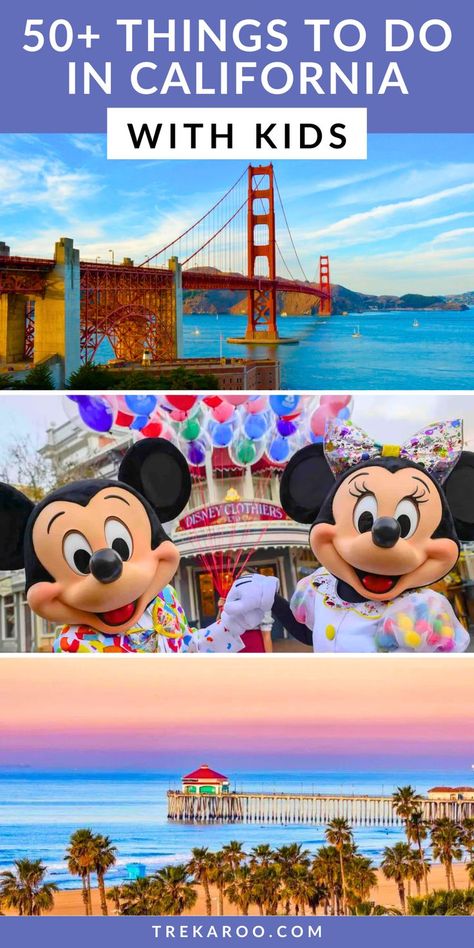 50+ Awesome Things To Do in California with Kids California Family Vacation, Us Family Vacations, Northern California Travel, Things To Do In California, California With Kids, Things To Do With Kids, Kid Friendly Activities, Kids Vacation, Moving To California