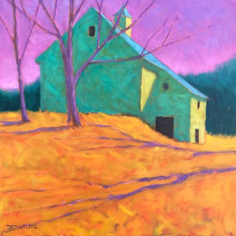 Peter Batchelder, Easy Landscapes, Houses Art, Building Painting, Barn Painting, Pastel Landscape, Architecture Painting, Abstract Landscape Painting, Fine Artist