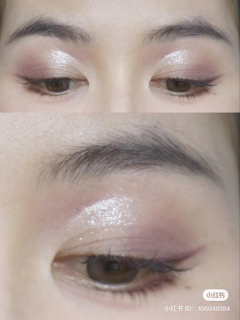 Pink Formal Makeup, Korean Eyeshadow, Eyeshadow Inspiration, Korean Eye, Makeup Korean, Korean Eye Makeup, Formal Makeup, Dusty Mauve, School Makeup