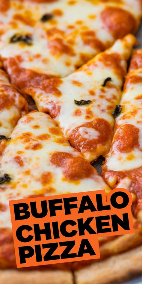 Spicy & Savory Buffalo Chicken Pizza – Turn up the heat with this irresistible Buffalo Chicken Pizza! Topped with tangy buffalo sauce, tender chicken, and melty cheese, it’s the perfect game day treat. Chicken Pizza Ideas, Chicken Wing Pizza, Buffalo Chicken Pizza Easy, Homemade Buffalo Chicken Pizza, Buffalo Chicken Rice Crust Pizza, Buffalo Chicken French Bread Pizza, Buffalo Pizza, Skillet Crispy Cheese Buffalo Chicken Pizza, Buffalo Chicken Pizza Recipe