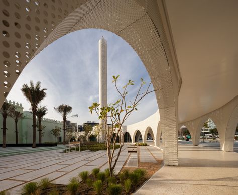 Gallery of Mosque of Reflection / waiwai - 8 Mosque Landscape Design, Mosque Landscape, Islamic Garden, Islamic Center, Mosque Architecture, Walled Garden, Landscape Plans, City Landscape, Site Plan