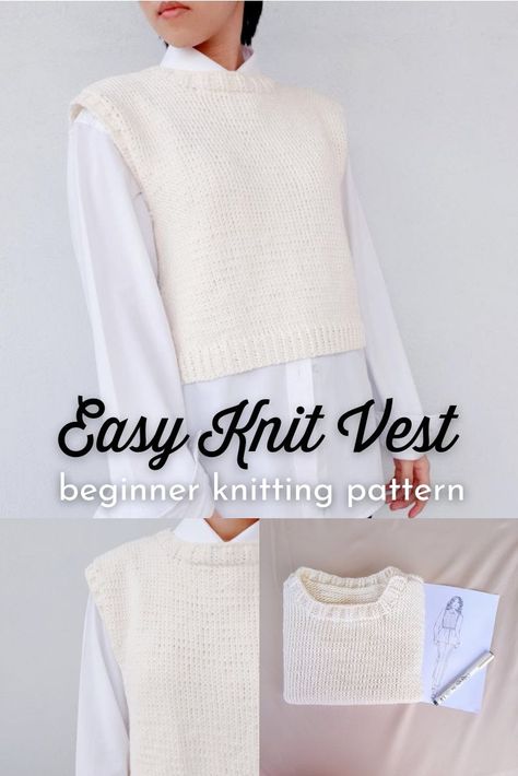 Handmade Sophistication: Stylish Crochet Vests for Every Season-The Ultimate Guide to Crochet Vest Beginner Vest Knitting Pattern Free, Beginner Knit Vest Pattern, Knit A Vest Pattern, Cropped Knit Vest Pattern, Beginner Knit Vest Pattern Free, Easy Knitting Vest Patterns Free, Knitted Vest Top Pattern, Easy Sweater Vest Knitting Pattern, Knitting A Vest For Beginners