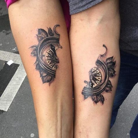 Partner Tattoo, Marriage Tattoos, Him And Her Tattoos, Partner Tattoos, Couple Tattoos Love, Couple Tattoos Unique Meaningful, Best Couple Tattoos, Cute Couple Tattoos, Couple Tattoos Unique