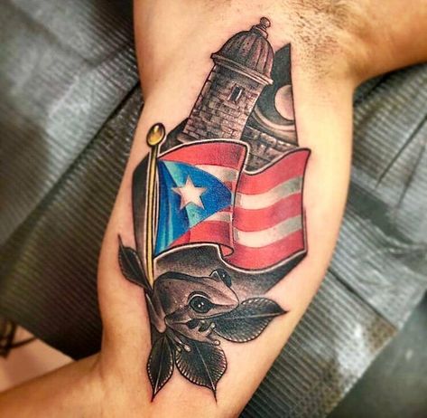 Tattoo Puerto Rico Design, Puerto Rico Coqui Tattoo, Small Puerto Rico Tattoo Ideas For Women, Puerto Rico Tattoo Sleeve, Coqui Tattoo Puerto Rico, Puerto Rico Tattoo For Men, Puerto Rican Tattoo For Men, Puerto Rico Flag Tattoo, Taino Tattoos For Women