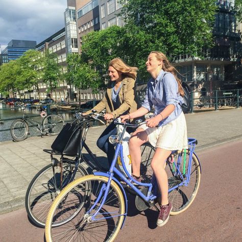 Amsterdam Living, Amsterdam Bicycle, Biking Aesthetic, Bicycle Aesthetic, Amsterdam Bike, Women Bike, Bike Aesthetic, Go Ride, Cycle Ride