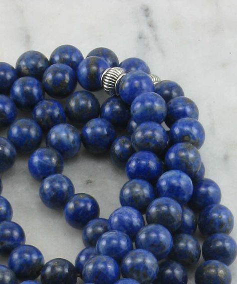 Kwan_Yin_Mala_Necklace_108_Lapis_Lazuli_Mala_Beads_Buddhist_Prayer_Beads_Meditation_Marker Tibetan Mala, Buddhist Prayer, Kwan Yin, Mala Necklace, Mala Beads, Prayer Beads, Healing Stones, Lapis Lazuli, Meditation