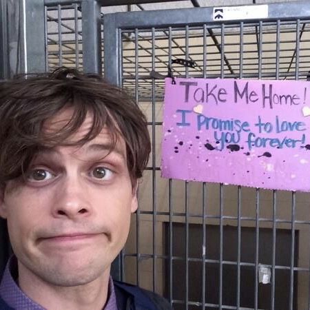 Matthew Gubler, Matthew Gray, Matthew Gray Gubler, Spencer Reid, Animal Shelter, A Man, Love You, On Instagram, Instagram