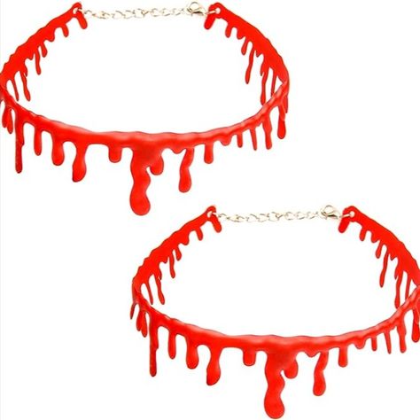 The dripping blood necklace can be widely used as a costume for many Halloween characters, such as cannibals, vampires and witches. Wear this necklace on Halloween and pretend your neck is bleeding for a great cosplay effect. Vampire Fancy Dress, Blood Necklace, Necklace Vampire, Dripping Blood, Vampire Necklace, Horror Party, Halloween Characters, Halloween Fancy Dress, Costume Party