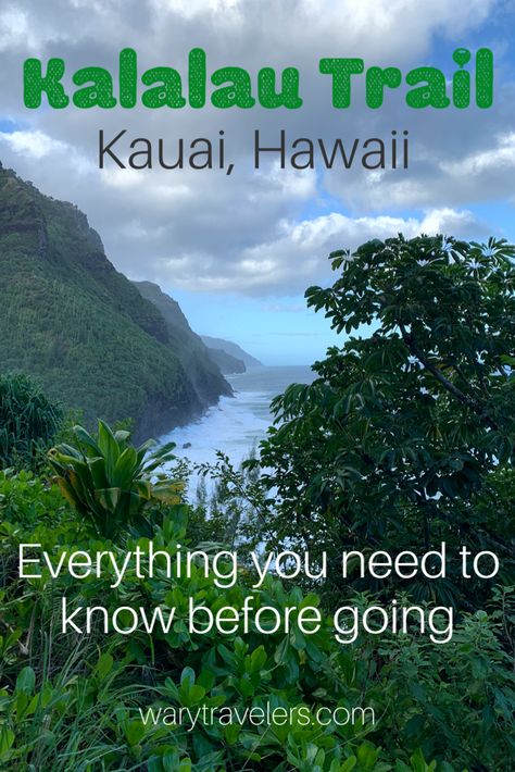 Everything you need to know before hiking the Kalalau Trail. #Hawaii #kauai #thingstodo #travel Kalalau Trail Kauai Hawaii, Kalalau Trail, Kauai Activities, Things To Do In Kauai, Usa Places, Kauai Travel, Hawaii Kauai, Kauai Vacation, Hawaii Adventures