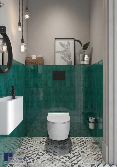 Indoor Tile, Downstairs Toilet, Zellige Tile, Italian Tiles, Traditional Ceramics, Tile Stores, Green Bathroom, Ceramic Wall Tiles, Bathroom Wall