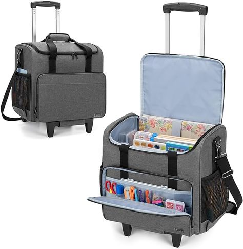 #ad Scrapbooking Storage, Storage With Wheels, Scrapbook Storage, Teacher Tote Bag, Teacher Bag, Sewing Supplies Storage, Game Storage, Teacher Bags, Teacher Tote