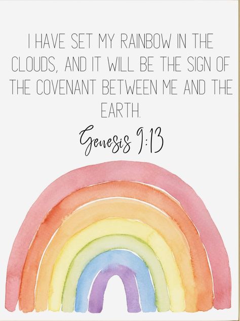 Rainbow Meaning In Bible, God And Rainbows Quotes, Bible Rainbow Quotes, The Rainbow Is Gods Promise, Rainbow Promise God, Christian Rainbow Quotes, Bible Verse About Rainbow, Rainbow Gods Promise Quotes, Bible Rainbow