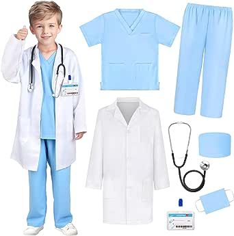 Toddler Doctor Costume, Girls Halloween Costumes For Kids, Doctor Lab Coat, Kids Lab Coat, Halloween Doctor, Kids Doctor Kit, Doctor Halloween Costume, Girls Halloween Costumes, Kids Lab