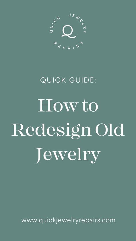 Heirloom Jewelry Redesign, What To Do With Old Jewelry, Redesign Old Jewelry, Ring Redesign Before And After, Family Jewelry Ideas, Homemade Jewelry Cleaner, Costume Jewelry Rings, Heirlooms Jewelry, Family Jewellery