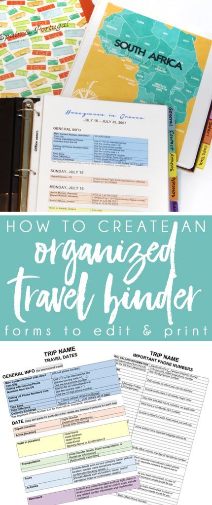 Travel Binder, Organized Travel, Planning Pages, International Travel Tips, Itinerary Template, Travel Itinerary Template, Travel Organizer, Cruise Tips, Planning Printables