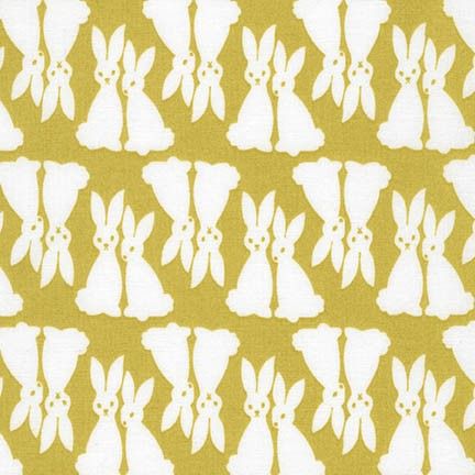 Rabbit Fabric, Elizabeth Hartman, Easter Fabric, White Rabbits, Bunny Lovers, Robert Kaufman Fabrics, Fabric Animals, Kawaii Shop, Robert Kaufman