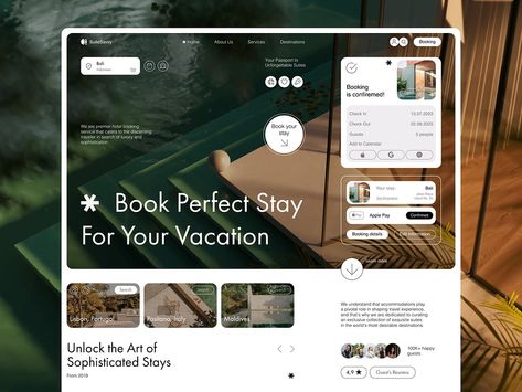 Hotel Booking Platform Design by Awsmd on Dribbble Hotel Website Design, Travel Website Design, Unique Web Design, Booking Website, 광고 디자인, Platform Design, Ui Design Website, Hotel Website, Corporate Website