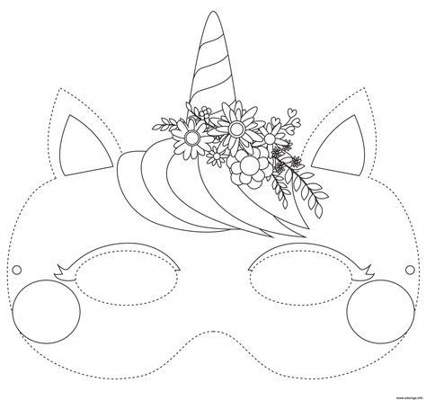 Coloriage.info vous présente le dessin masque de licorne a colorier PDF en ligne gratuitement d'une résolution de 2505x2353. Le coloriage masque de licorne a Mardi Gras Mask Template, Feather Outline, Coloring Mask, Diy Masks, Deco Ballon, Unicorn Mask, Venetian Carnival Masks, Bird Costume, Kid Coloring Page