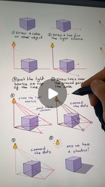 Draw Shadow And Light, How To Draw Shadows, Shadow Art Drawing, Perspective Sketches, Draw Shadow, Drawing Shadows, How To Draw Shadow, Shadows Drawing, Mitch Leeuwe