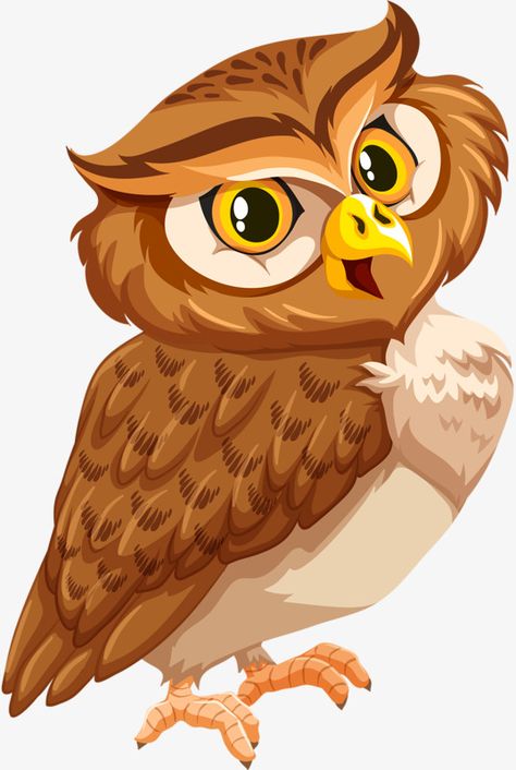 Adorable Owls, Owl Png, Cartoon Owl, Owl Vector, Brown Owl, Disney Cartoon Characters, Cartoon Birds, Owls Drawing, Owl Cartoon