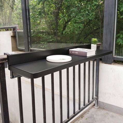 Railing Table, Home Bar Table, Deck Table, Table Computer, Balcony Bar, Outdoor Folding Table, Folding Walls, Deck Designs Backyard, Folding Dining Table