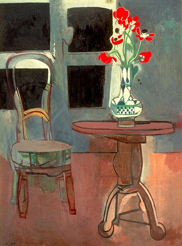 Francoise Gilot Paintings, Francois Gilot, Artful Interiors, Francoise Gilot, Chairs Logo, Painted Chair, Interior Paintings, Beautiful Rooms, Art Chair