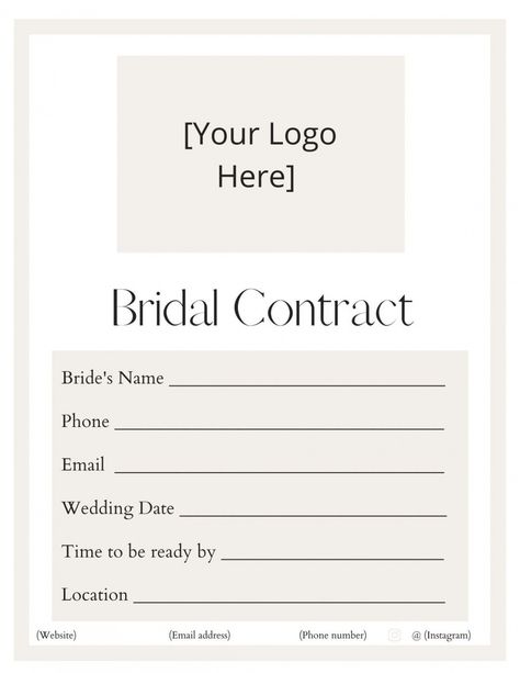 Printable Wedding Hair Makeup Contract Template Word Edited By Michael Thomas. Wedding hair makeup contract template. Contract templates offer a valuable beginning point for preparing legally binding arrangements. They use a fram... Makeup Contract, Michael Thomas, Wedding Hair Makeup, Contract Template, Template Word, Post Wedding, Printable Wedding, Wedding Hair And Makeup, Wedding Templates