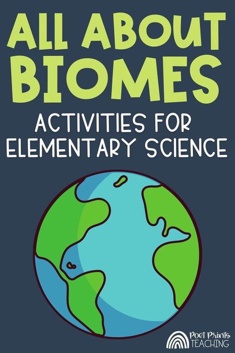 There is so much to know about the biomes of the world! Before you plan your biomes unit, take a peek at the best whole-class games, videos, and hands-on activities that will make your biomes lesson plan fun and educational! These biomes lessons for kids are perfect for 3rd-6th grade! Ecosystem For Kindergarten, Biome Stem Activity, 3rd Grade Steam Activities, Biome Activities For Kids, Biome Science Project, Biome Projects For Kids, Biome Activities, Biome Project Ideas, Teaching Biomes