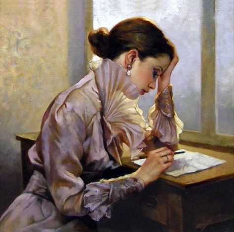 Elisabeth Hungría on Twitter: "La Lettera. Gianni Strino (Italian, 1953-) Elisabeth Hungría ‏@Helisabethhh Figurative Kunst, Lost Art, Art And Illustration, Classical Art, A Desk, Pics Art, Figurative Art, 그림 그리기, The Words