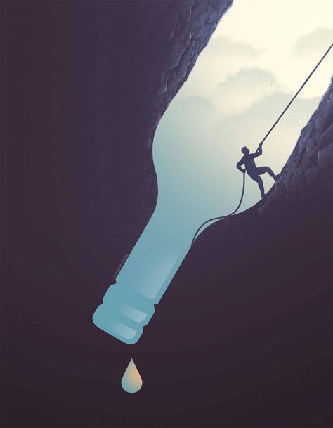 Conceptual Illustrations by Tang Yau Hoong | Daily design inspiration for creatives | Inspiration Grid Tang Yau Hoong, Conceptual Illustrations, Win Art, Procreate Watercolor, Brush Procreate, Hidden Images, Art Concepts, Space Illustration, Illustrations Art