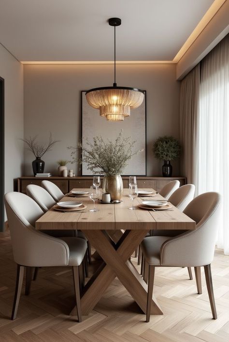 Small Home Dining Room, Beige Aesthetic Dining Room, Dining Room Modern Organic, Dinning Room Ideas Modern Minimalist, Dining Room Organic Modern, Cozy Dining Room Aesthetic, Hygge Dining Room, Dining Room Scandinavian Style, Cozy Dining Rooms