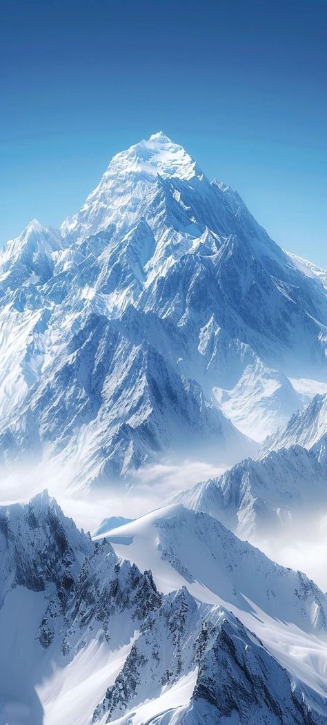 Mountain Aesthetic Wallpaper Iphone, Mount Everest Wallpaper, Snow Mountain Aesthetic, Snow Mountain Wallpaper, Iceland Wallpaper, Winter Landscape Photography, Winter Mountains, Mountain Aesthetic, Beautiful Scenery Photography