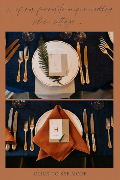 Navy Blue Boho Wedding Decorations, Orange And Blue Place Settings, Navy And Rust Wedding Centerpieces, Navy Terracotta Wedding Table, Terracotta Navy Blue Wedding Decor, Terracotta And Navy Table Setting, Navy Blue And Rust Wedding Table Settings, Navy And Rust Table Setting, Terracotta Wedding With Navy