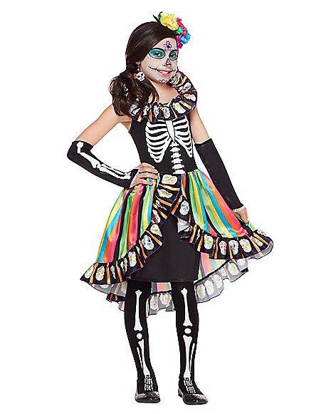 Dead Costume, Spirit Halloween Costumes, Toddler Fancy Dress, Sugar Skull Costume, Halloween Costume Store, Womens Costume, Black Halloween Dress, Scary Halloween Costumes, Skull Clothing