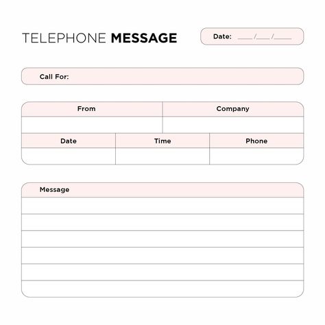 Telephone Message Pad Template Telephone Message Template, Phone Message Template, Random Journal, Notepad Template, Message Template, Corporate Signs, Office Admin, Scratch Book, Memo Template