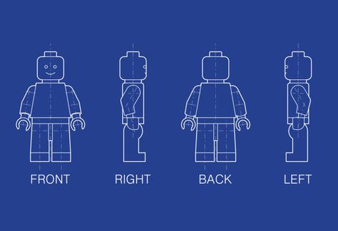 Character Blueprint, Lego Drawing, 3d Blueprint, Lego Blueprint, Lego Tattoo, Lego 3d, Lego Character, 3d Templates, Blueprint Drawing