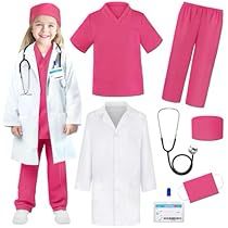 Scrubs Costume, Kids Lab Coat, Dress Up For Boys, Kids Scrubs, Doctor Coat, Pretend Play Costumes, Doctor Dress, Doctor Scrubs, Doctor Costume