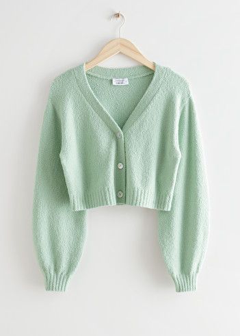 Pastel Cardigan, Mint Cardigan, Cropped Knit Cardigan, Knitted Cardigans, Straight Clothes, Op Shop, Cardigan Crop, Green Cardigan, Fashion Story